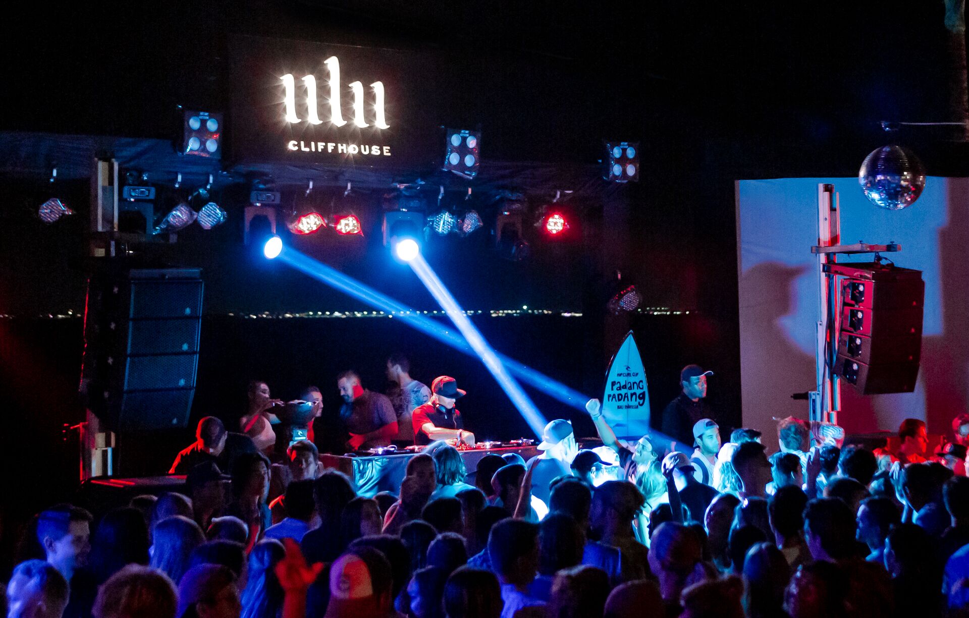 DJ and lighting at a club or disco